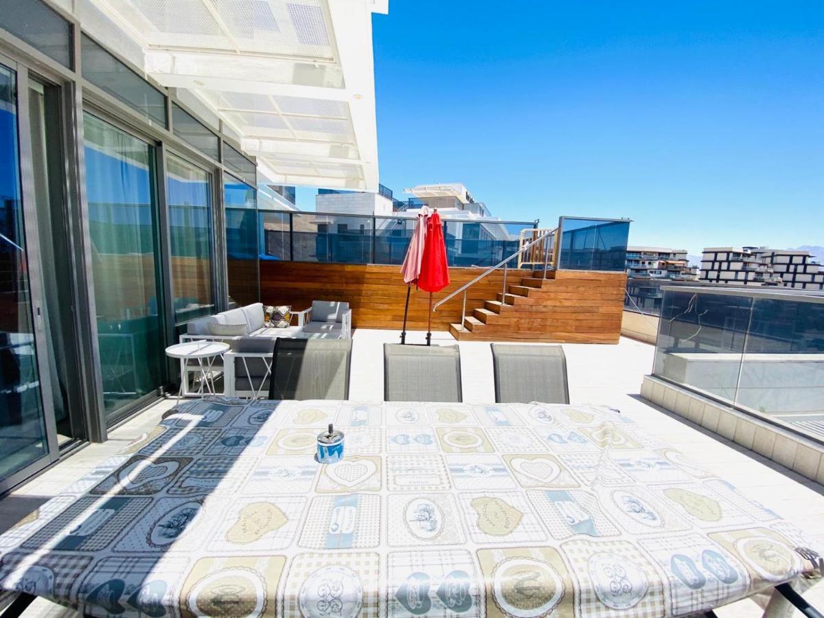 Stunning Penthouse With Sea Views And Private Heated Pool Apartment Eilat Exterior photo