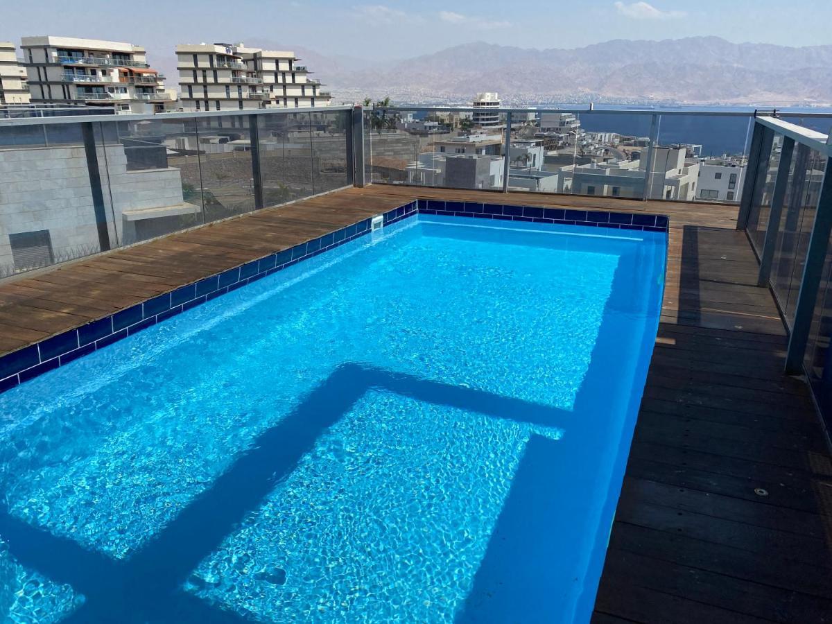 Stunning Penthouse With Sea Views And Private Heated Pool Apartment Eilat Exterior photo