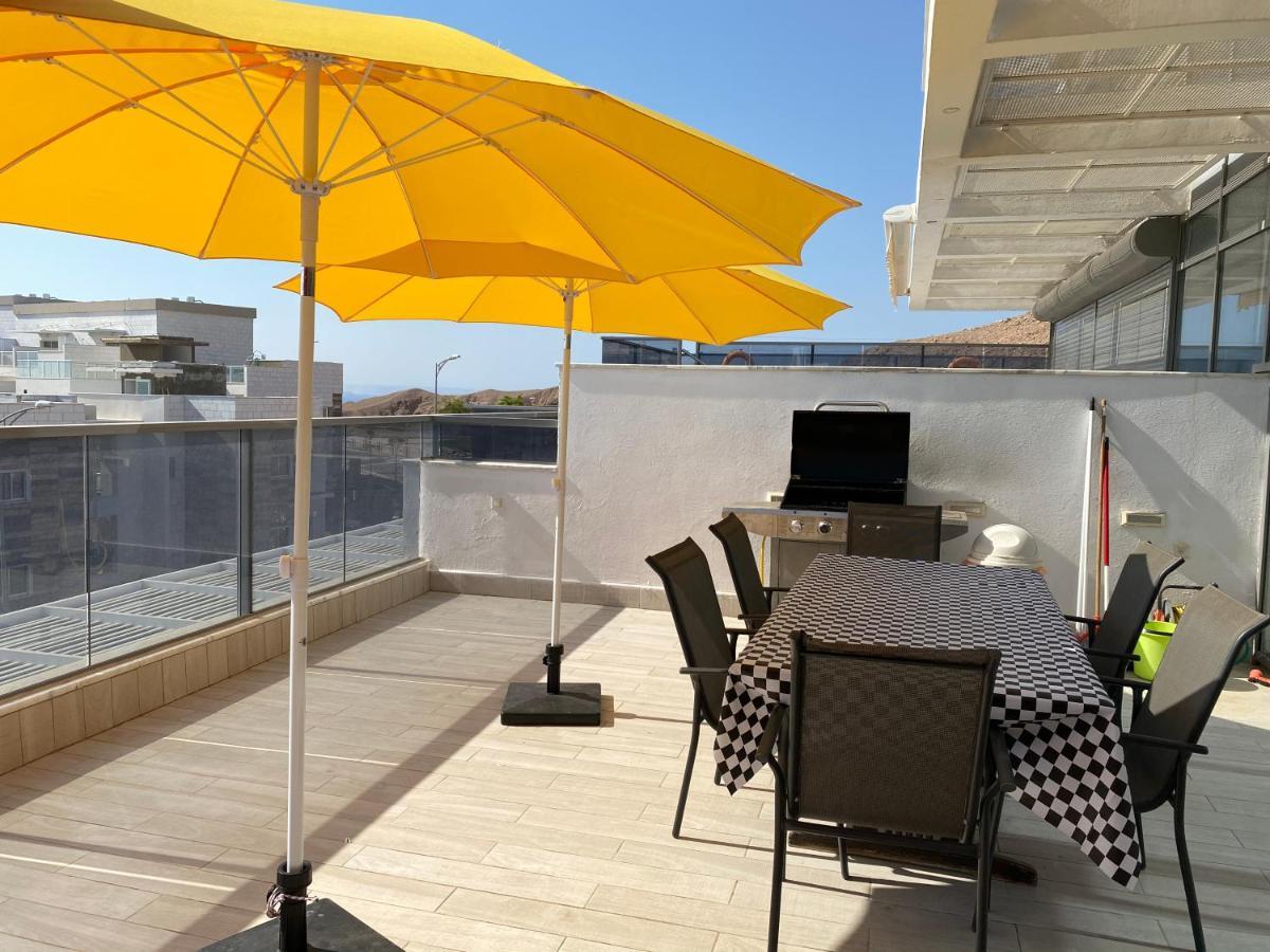 Stunning Penthouse With Sea Views And Private Heated Pool Apartment Eilat Exterior photo